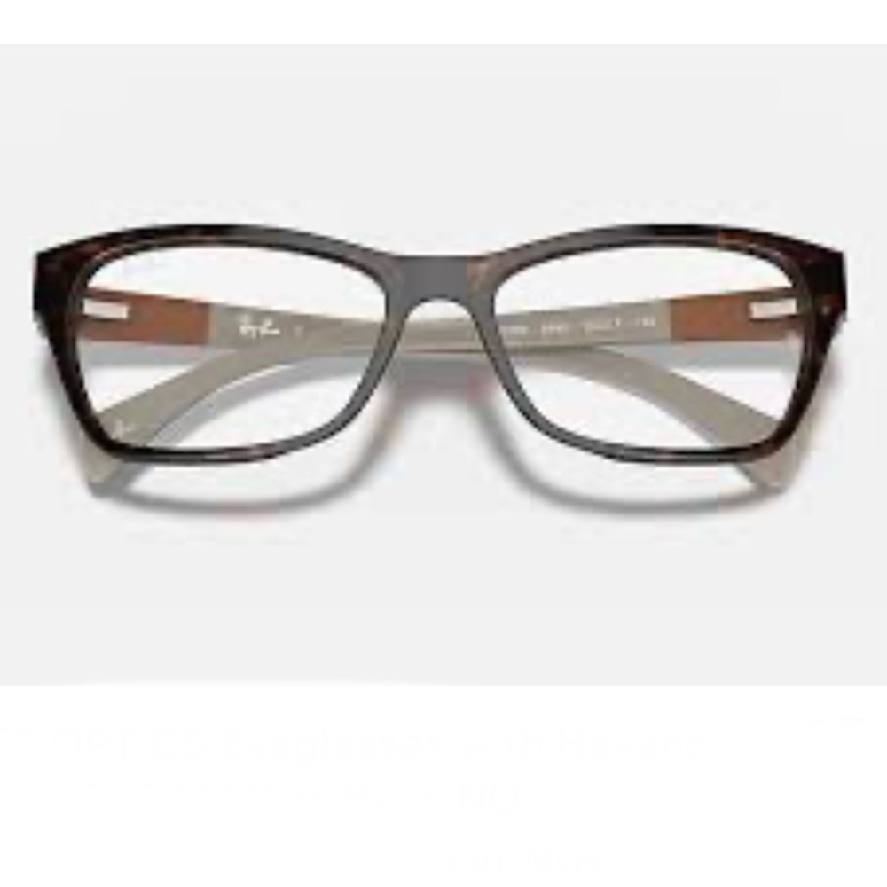 Women's Rectangular Brown Prescription Glasses